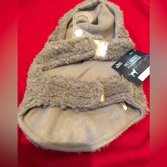 Tan Sherpa Dog Coat - Picture 2 of 3